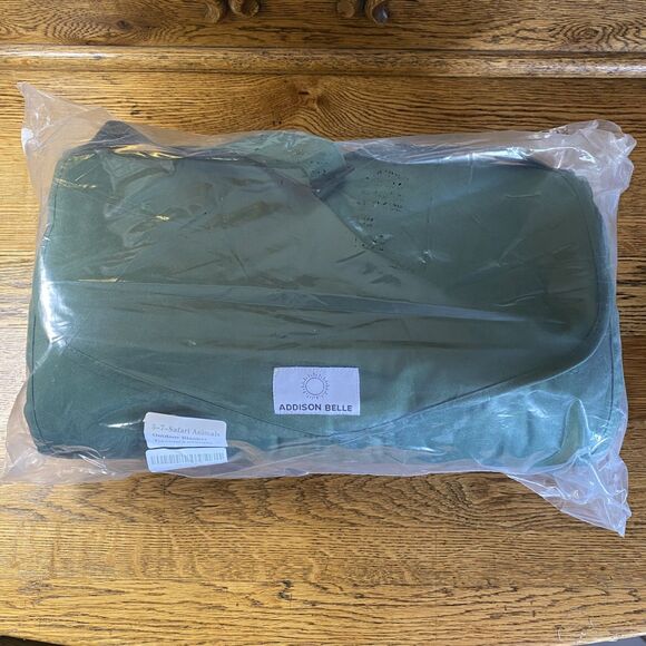 Addison Belle Outdoor Blanket Green/Safari Animals 5'x7' Picnic 60"x84" New - Picture 2 of 8